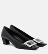 Roger Vivier 45mm Belle Vivier Patent Leather Pumps In Black