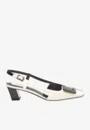 Roger Vivier Belle Vivier Slingback Pumps In Patent Leather In Multi