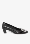 Roger Vivier Belle Vivier 45 Leather Pumps In Black