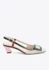Roger Vivier Belle Vivier Multicolour Patent Leather Slingback In Multi
