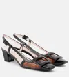 Roger Vivier Slingback-pumps Belle Vivier 45 Aus Lackleder In Schwarz