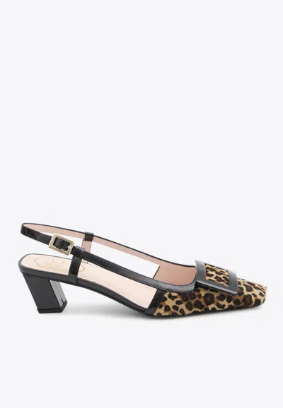 ROGER VIVIER BELLE VIVIER 45 PONY SLINGBACK PUMPS