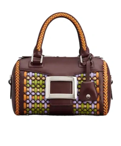 Roger Vivier Belle Vivier Bag In Braided Leather