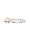 Roger Vivier Women Belle Vivier Elastic Dec 25 In White