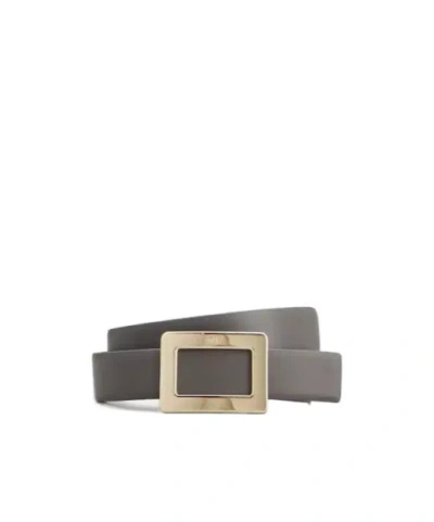Roger Vivier Belle Vivier Belt In Grey