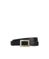 Roger Vivier Belle Vivier Belt In Leather In Black