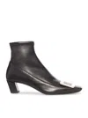 Roger Vivier Belle Vivier Bootie 45 In Black