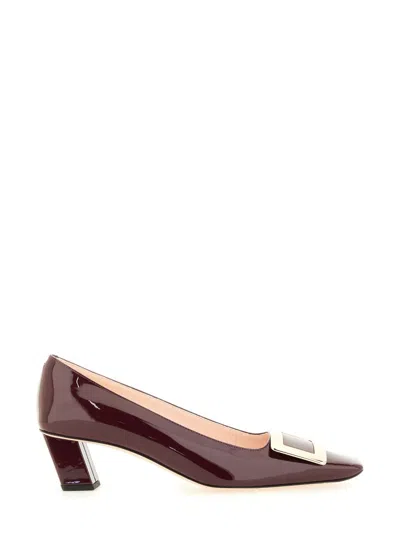 Roger Vivier "belle Vivier" Pumps In Burgundy