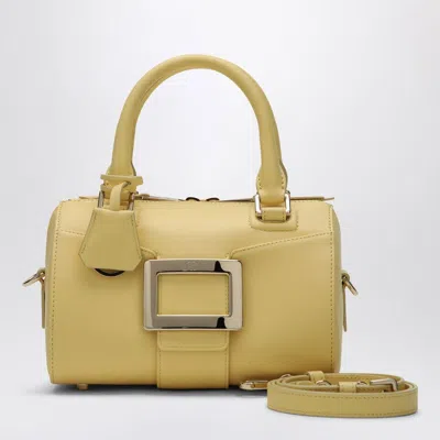 Roger Vivier Belle Vivier Bowling Bag In Yellow Leather Women