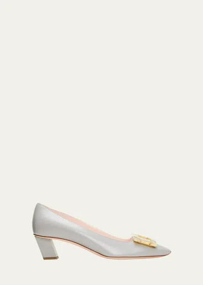 ROGER VIVIER BELLE VIVIER BUCKLE BALLERINA PUMPS