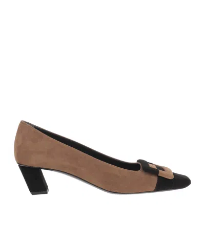 Roger Vivier Belle Vivier Buckle High Heels In Brown