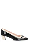 Roger Vivier 45mm Belle Vivier Patent Leather Pumps In Black