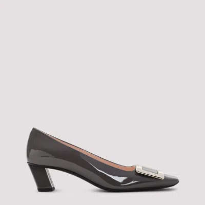 Roger Vivier Belle Vivier Buckle Pumps In Cenere Scuro