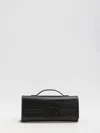 Roger Vivier Belle Vivier Calf Leather Clutch In Black