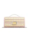 Roger Vivier Belle Vivier Buckled Leather Clutch In Pattern