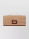 Roger Vivier Belle Vivier Clutch In Brown