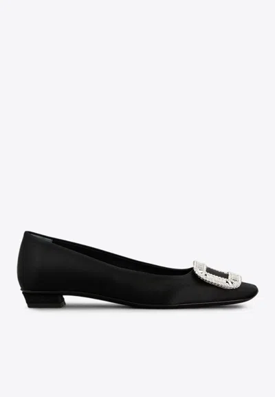ROGER VIVIER BELLE VIVIER CRYSTAL EMBELLISHED BALLET FLATS