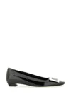 Roger Vivier Belle Vivier Ballet Flats In Black