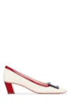 Roger Vivier Fabric Buc Dec 45 Block Heel Pumps In C019cirer406rubinoscuro