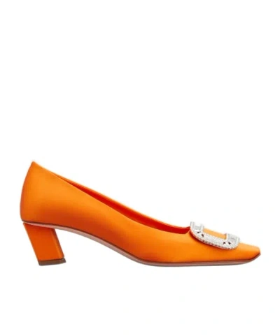 Roger Vivier Belle Vivier High Heels In Orange