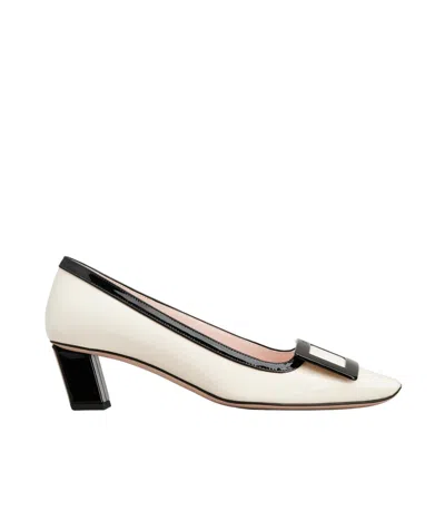 Roger Vivier Belle Vivier High Heels In White