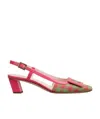 Roger Vivier Belle Vivier High Heels With Metal Buckle Back Loop In Red