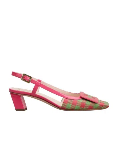 Roger Vivier Belle Vivier High Heels With Metal Buckle Back Loop In Red