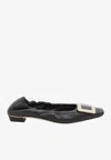 Roger Vivier Belle Vivier Ballet Flats In Black