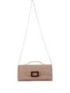 Roger Vivier Belle Vivier Clutch In Brown