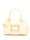Roger Vivier Structured Mini Bag With Detachable Strap In Yellow
