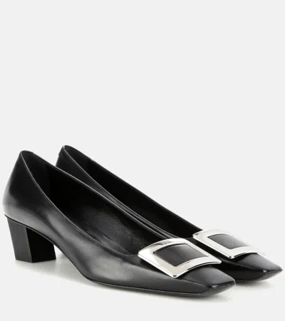 Roger Vivier Belle Vivier Leather Pumps In Black