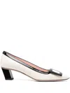 Roger Vivier Belle Vivier 45 Patent-leather Pumps In White
