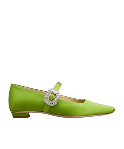 Roger Vivier Belle Vivier Silk-satin Mary Janes