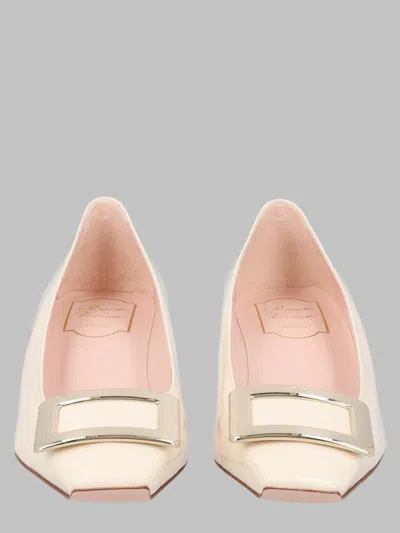 Roger Vivier Belle Vivier Mini Heels In Neutral