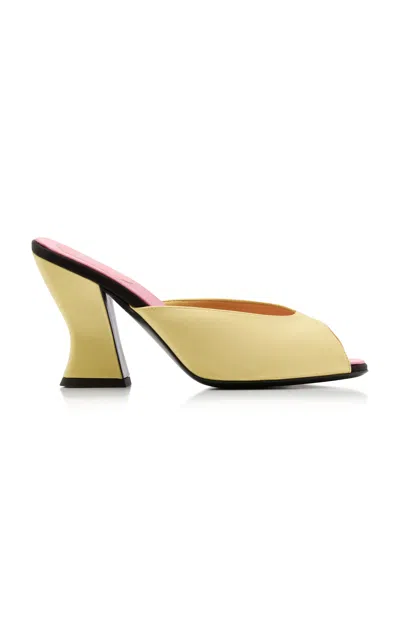 Roger Vivier Belle Vivier Mules In Yellow