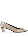 Roger Vivier Belle Vivier 45 Metal Buckle Pumps In Patent Leather