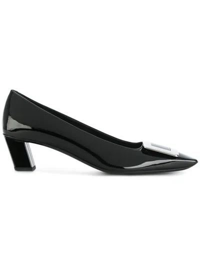 Roger Vivier Belle Vivier Patent Leather Pumps In Black