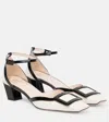 Roger Vivier Belle Vivier Patent Leather Sandals In Cire'+nero
