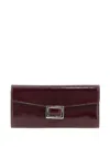 Roger Vivier Belle Vivier Wallet On Chain In Patent Leather In Red
