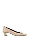 Roger Vivier Decollete Trompette Patent-leather Pumps In Animal Print