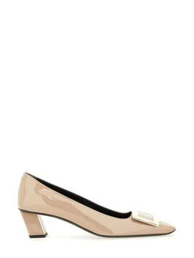 Roger Vivier "belle Vivier" Pumps In Neutral