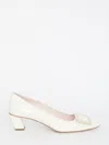 Roger Vivier Women's Calfskin D'orsay With Wide Heel Belle Vivier T. 45 Pumps In Beige