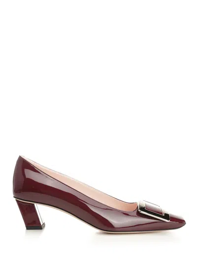 Roger Vivier Belle Vivier Pumps Bordeaux In Burgundy