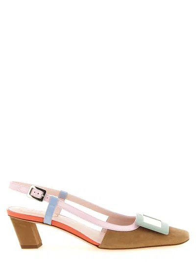 Roger Vivier Belle Vivier Slingback Pumps In Suede