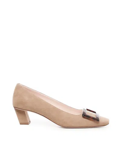 Roger Vivier Belle Vivier Pumps In Neutral