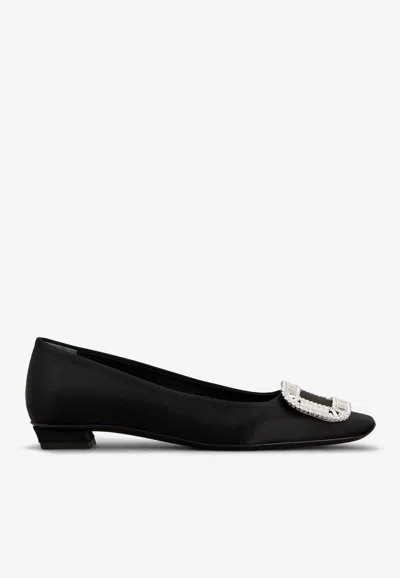 ROGER VIVIER BELLE VIVIER SATIN BALLET FLATS