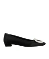 Roger Vivier Ballet Flats In Black