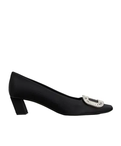 ROGER VIVIER ROGER VIVIER BELLE VIVIER PILGRIM BUCKLE EMBELLISHED PUMPS