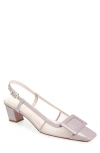 Roger Vivier Belle Vivier Slingback Pumps In Baby Purple/dusty Rose