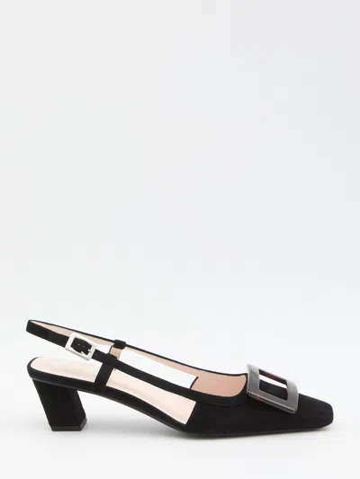 Roger Vivier Belle Vivier Slingback Pumps In Black
